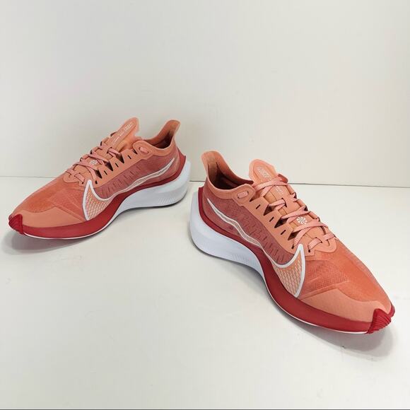 Nike Zoom Gravity Women Size 7.5 Running Shoes Orange & White Low Top Sneakers - Picture 13 of 16